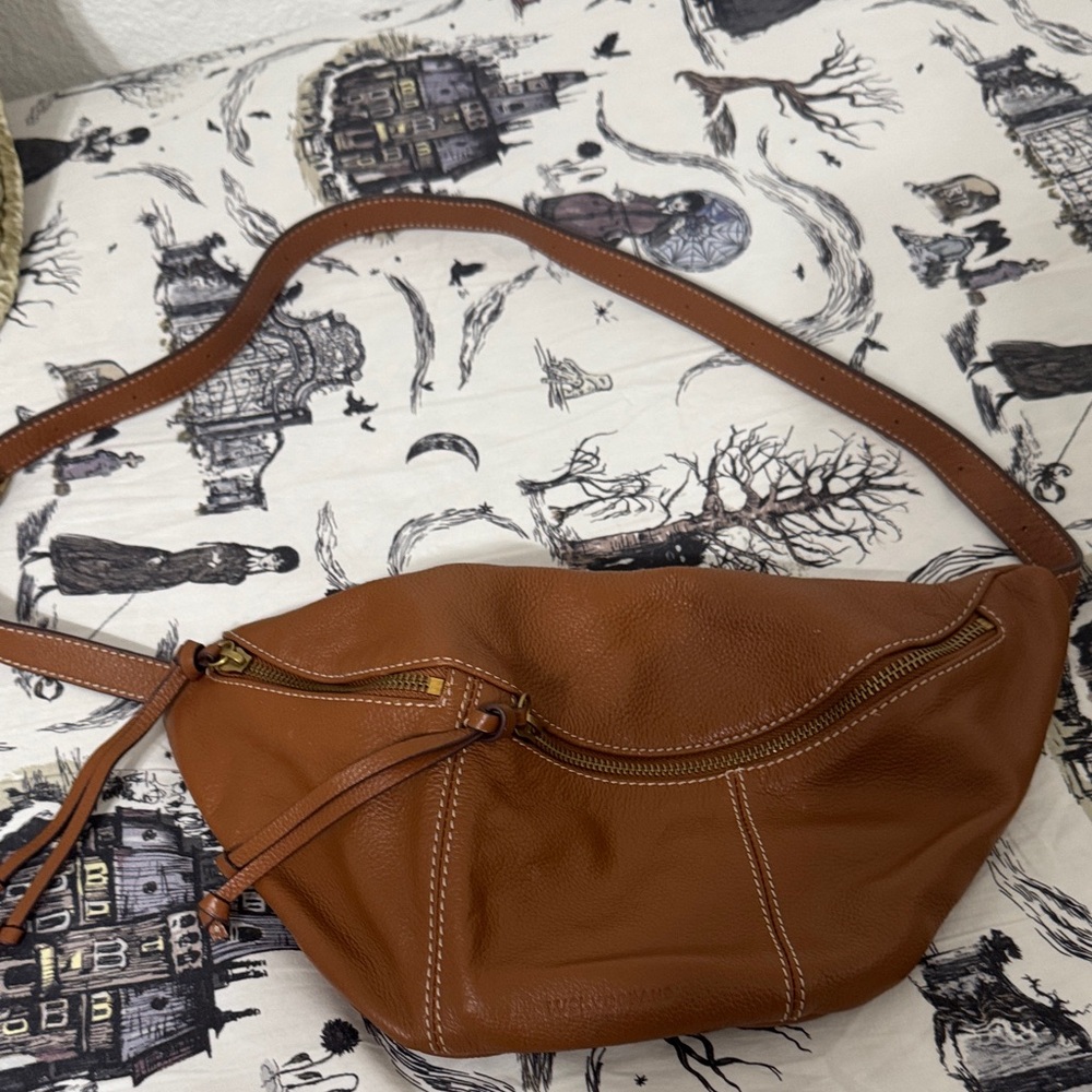 Brown Leather Shoulder Bag
